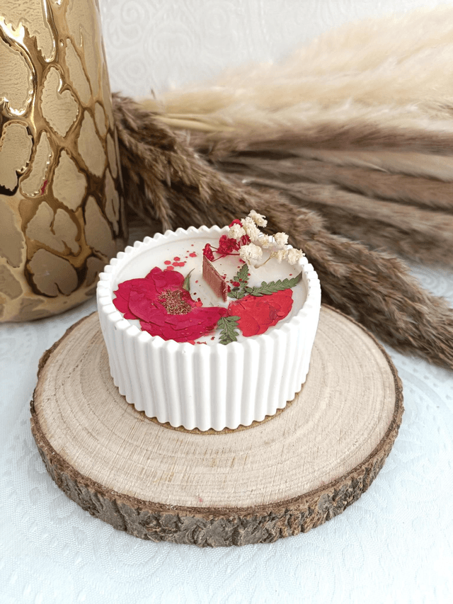 Bougie parfumée pot plâtre 