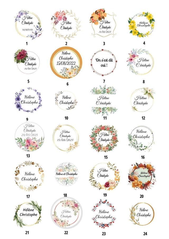 Bougie flacon cadeau invités mariage