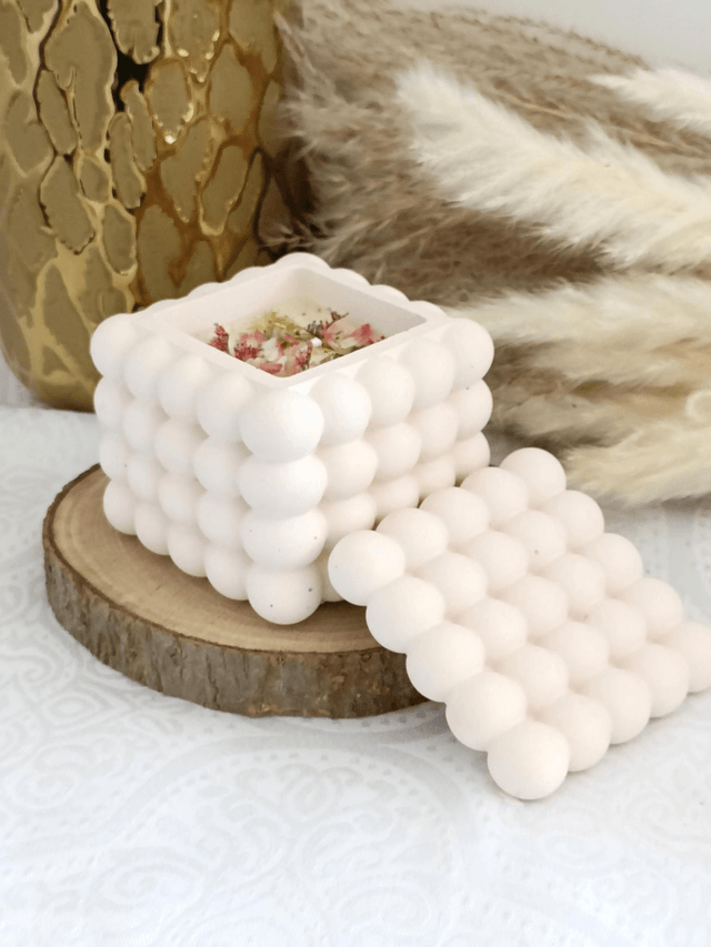 Bougie bubble cube 