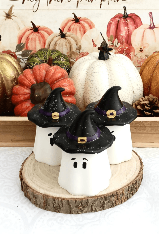 Bougie Halloween petit fantôme