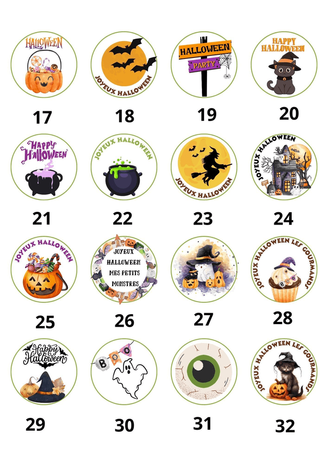 Bougie personnalisée flacon cadeau Halloween / Automne