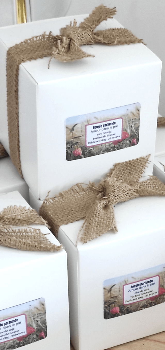 Bougie pot beton