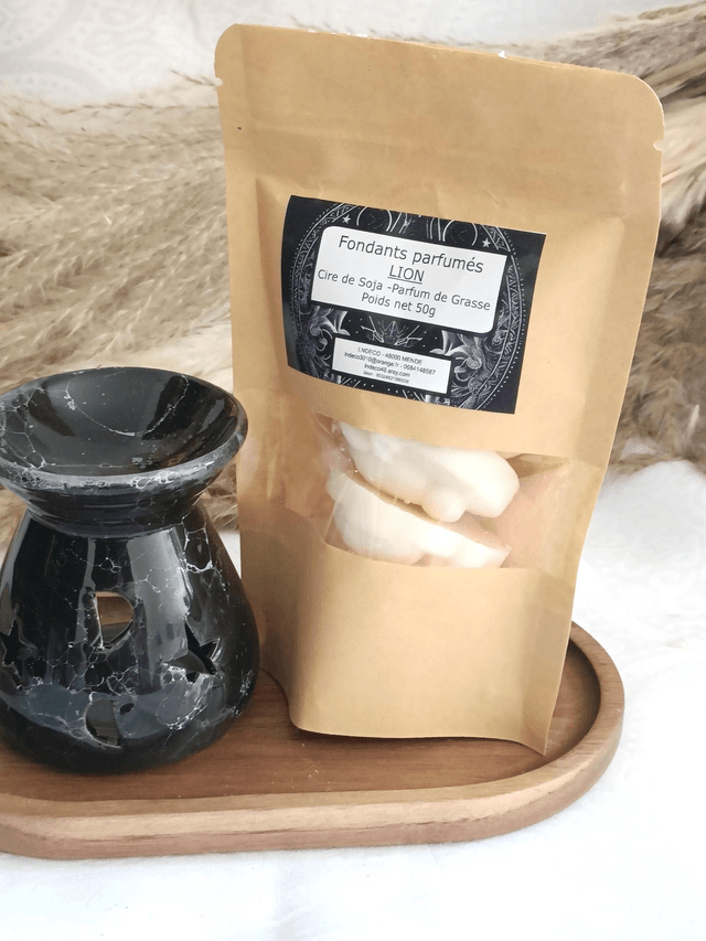 Brûle parfum noir étoiles 