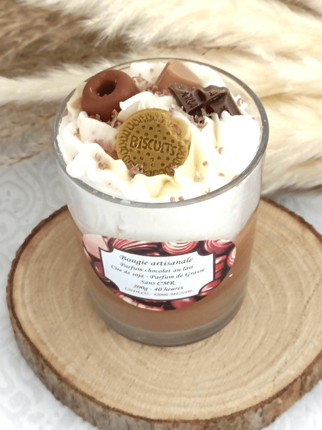 Bougie parfumée chocolat au lait 
