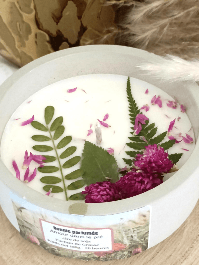 Bougie pot beton