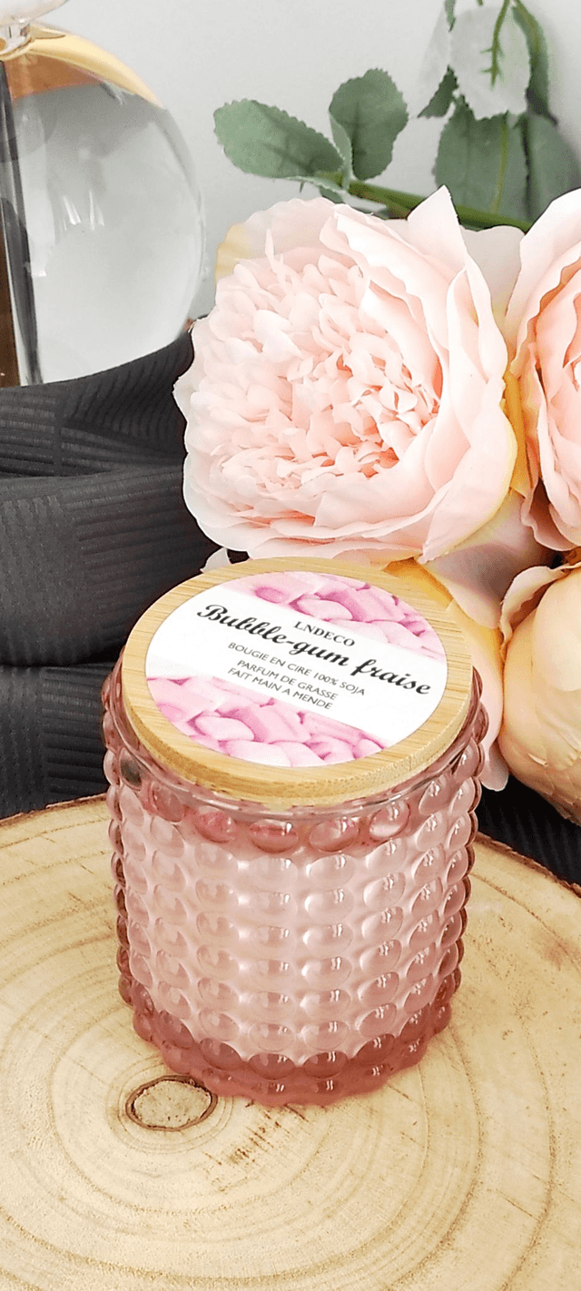 Bougie bubble gourmande 