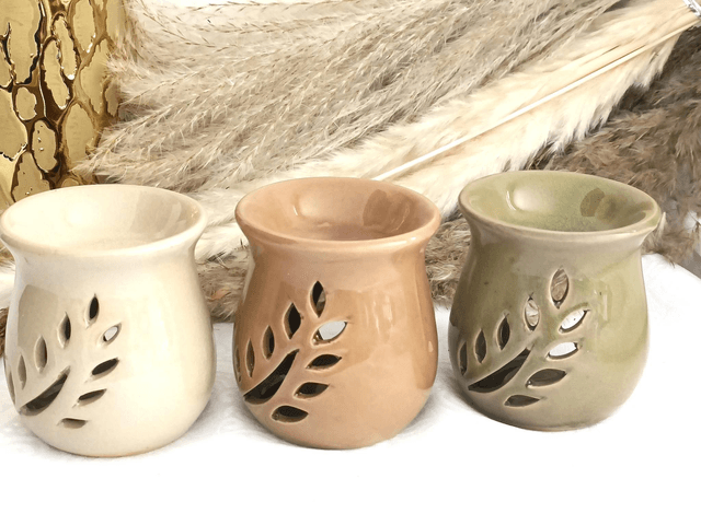 Brûle parfum décor feuilles