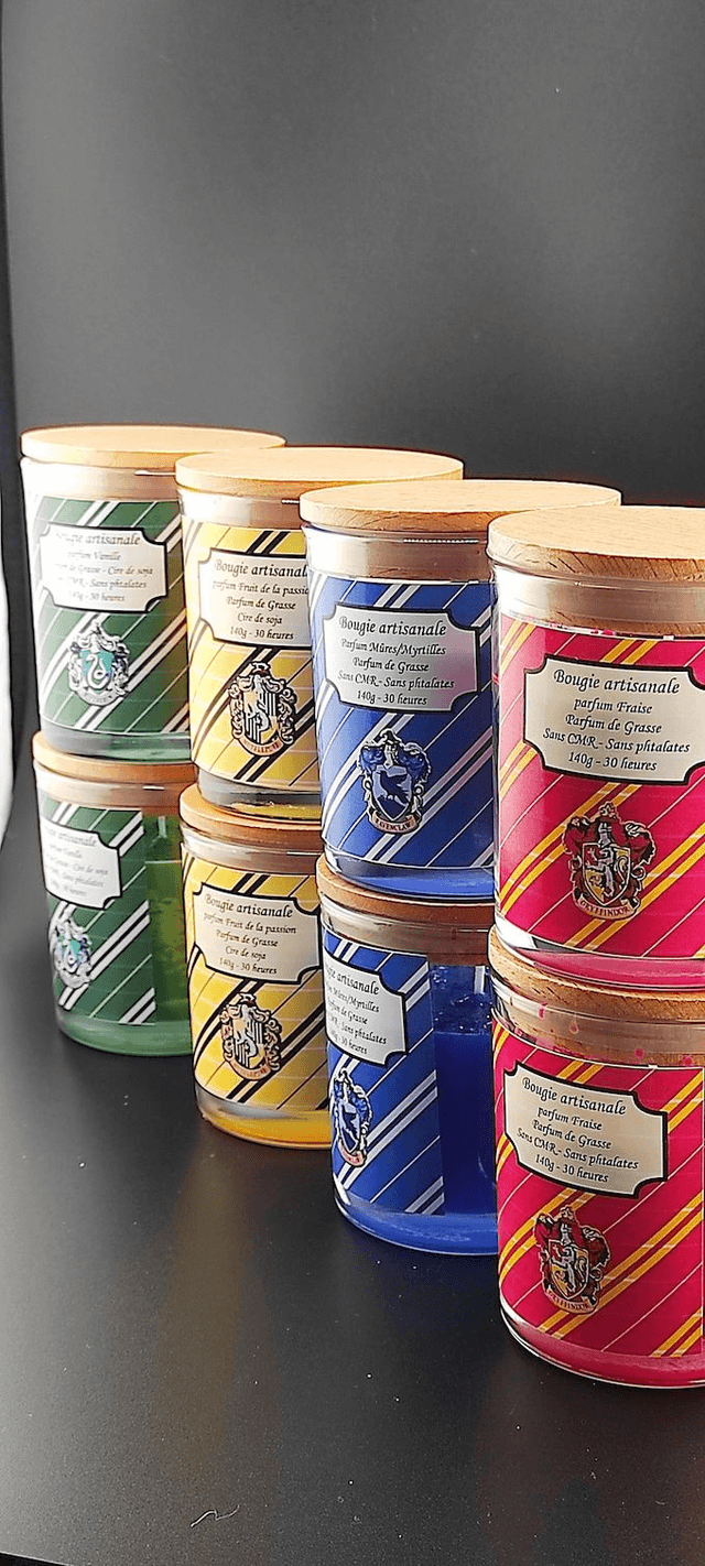 Bougie 4 maisons Harry Potter