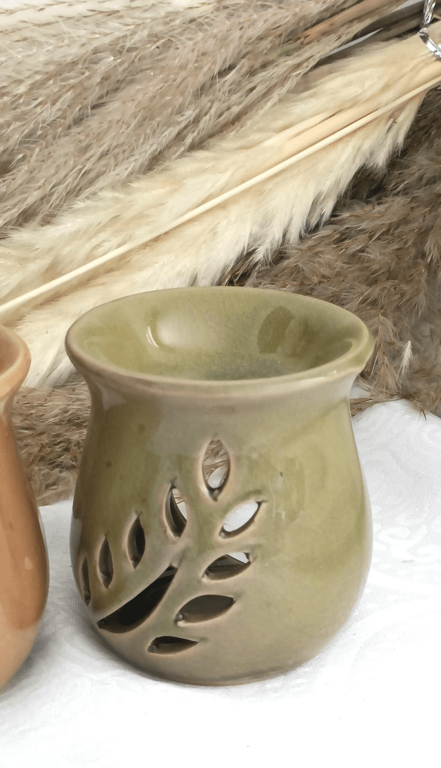 Brûle parfum décor feuilles