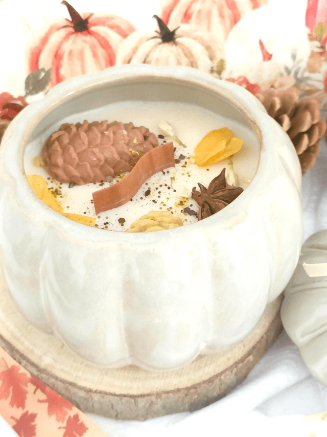 Bougie citrouille