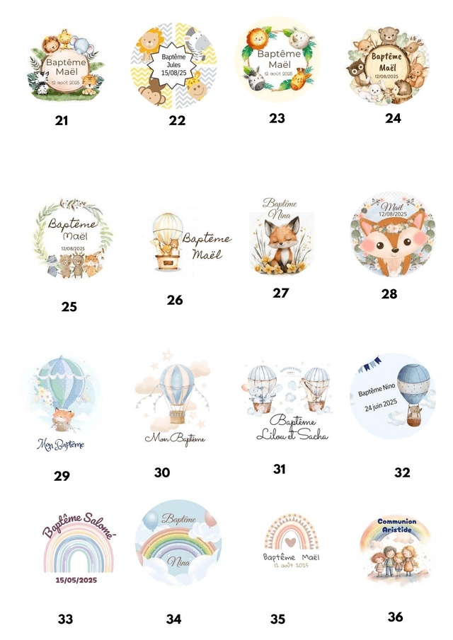 Bougie cube bubble cadeau invités baptême