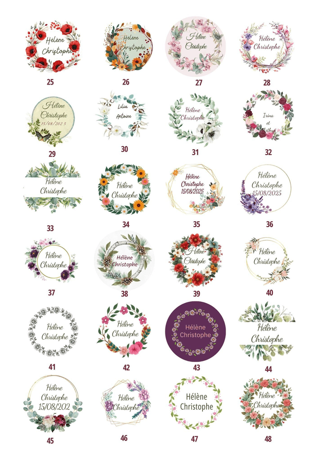 Bougie boîte métallique cadeau invités mariage