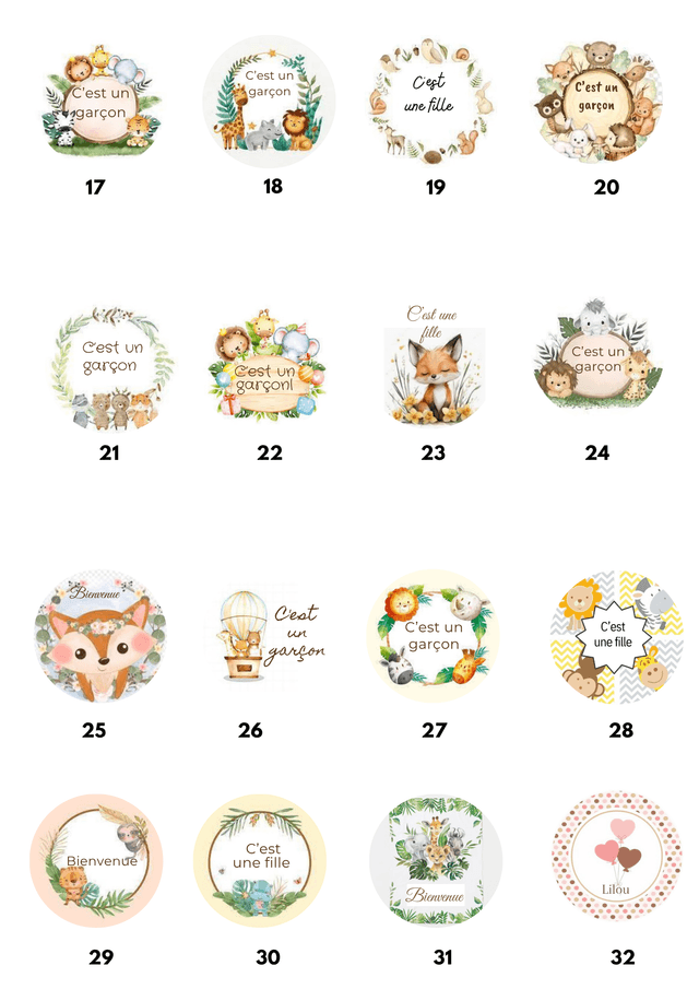Bougie flacon cadeau invités baby shower / gender reveal