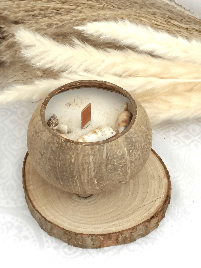 Bougie noix de coco 