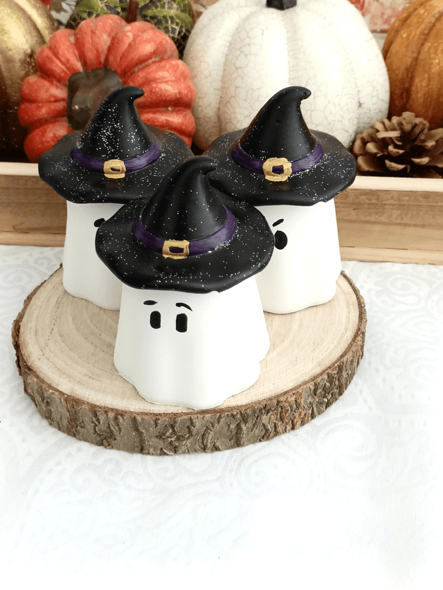 Bougie Halloween petit fantôme