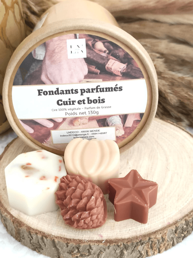 Fondants parfumés Cuir et bois