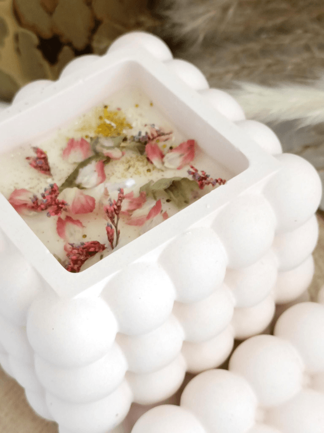 Bougie bubble cube 
