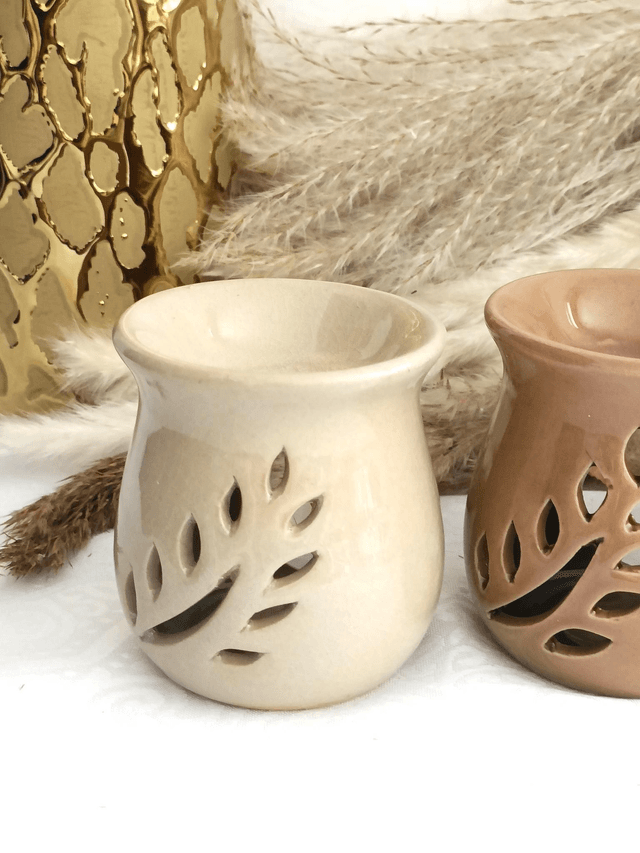 Brûle parfum décor feuilles