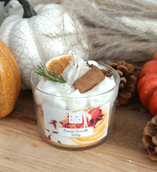 Bougie gourmande orange cannelle 