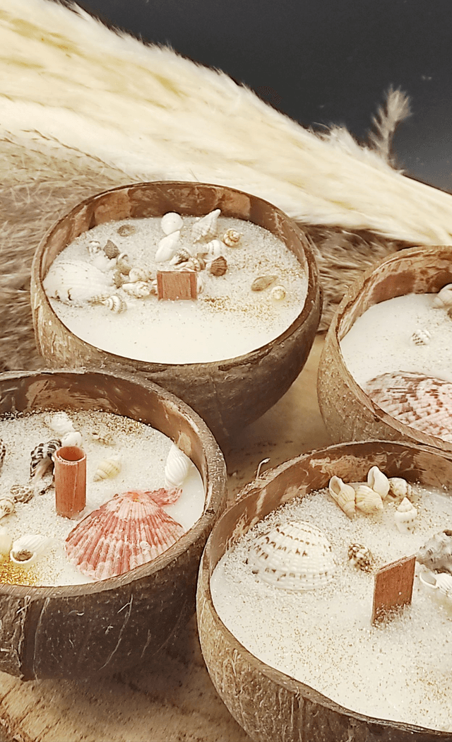 Bougie noix de coco 