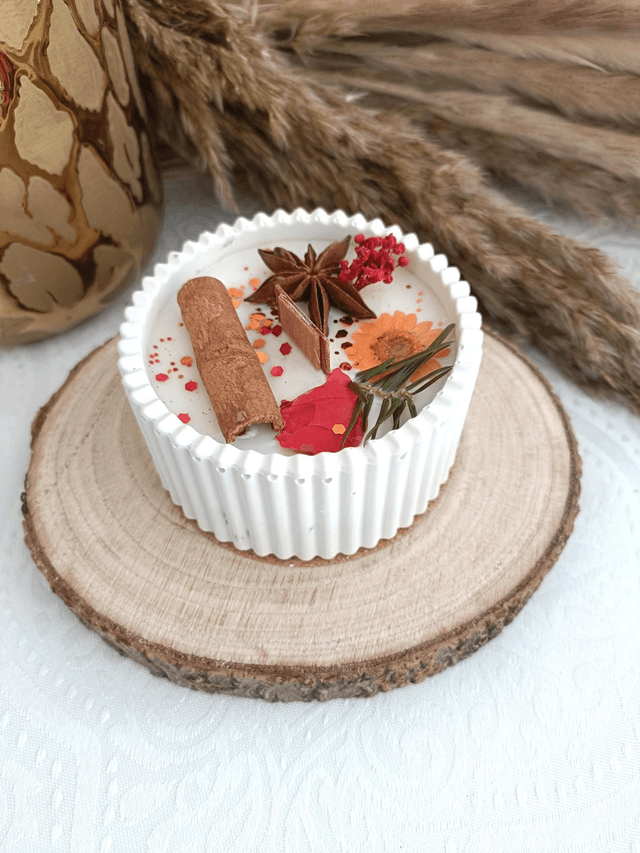 Bougie parfumée pot plâtre 