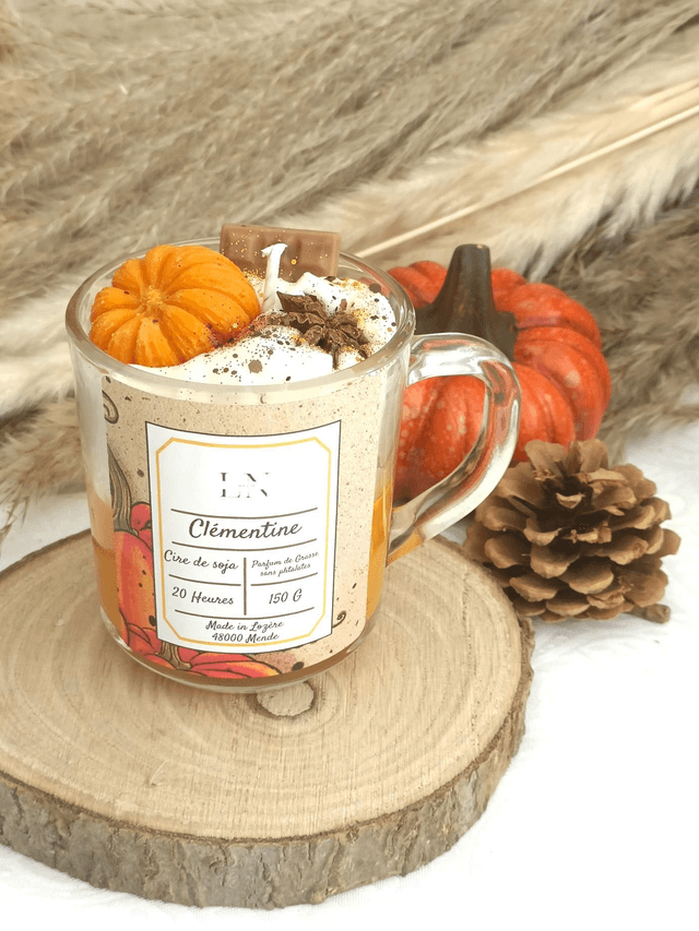 Bougie tasse gourmande de l&#039;automne